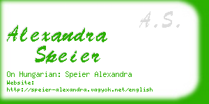 alexandra speier business card